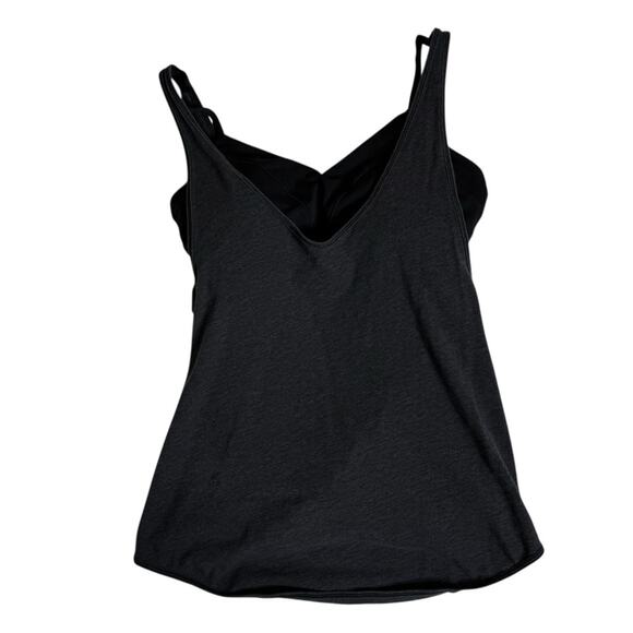 Lululemon Twist and Turn Bra Tank Top Cross Back Heathered Gray Womens Size 6 - Picture 1 of 8